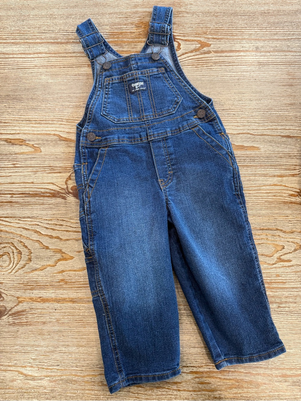 OshKosh B'gosh Dark Blue Denim Overalls for Kids